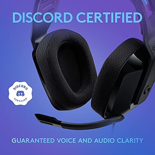 Logitech G335 Wired Gaming Headset (with Flip to Mute Microphone) - Black | Flip to mute microphone, 3.5mm audio jack, memory foam earpads, compatible with PC, PlayStation, Xbox, Nintendo Switch - color: Black, style: Wired