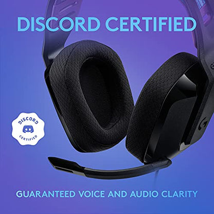Logitech G335 Wired Gaming Headset (with Flip to Mute Microphone) - Black | Flip to mute microphone, 3.5mm audio jack, memory foam earpads, compatible with PC, PlayStation, Xbox, Nintendo Switch - color: Black, style: Wired