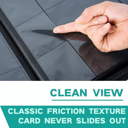 1000+ Pockets Trading Card Binder, 16-Pocket Card Ablum Compatible with MTG,Sports Cards & Other Standard Size Trading Cards (Teal) - color: Teal