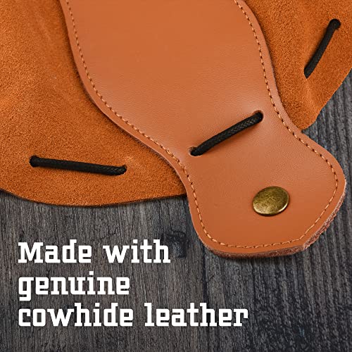 Impresa Dice Bag & Dice Rolling Tray - 10-Inch Brown Cowhide Leather - Leather Tray & Drawstring Bag