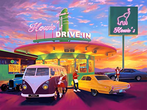 48 Pieces Puzzle for Seniors with Dementia - Jigsaw Puzzles for Adults | 48 Pieces Adult Puzzles for Seniors with Dementia, Jigsaw Puzzles for Adults, Elderly Gifts, Howie's Drive-in - color: Howie's Drive-in, size: 48 Piece Puzzle