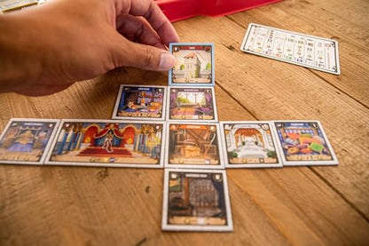 Stonemaier Games: Between Two Castles Essential Edition by Ben Rosset & Matthew O’Malley | Build Wacky Castles with Your Neighbors | Strategy Board Game for Adults & Family | 1-8 Players, 60 Mins