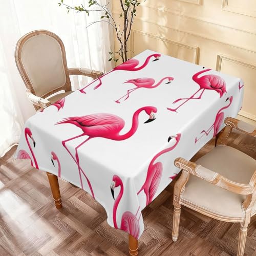 Fashion Kitchen Tabletop Decoration Rectangle Tablecloth Waterproof Table Cloth Flamingo - color: Color70, size: 59.8x71.7in