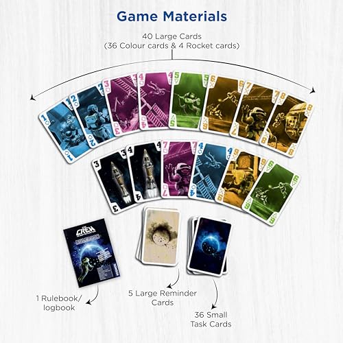 Thames & Kosmos The Crew - Quest for Planet Nine | Card Game | Kennerspiel des Jahres Winner | Cooperative | 3-5 Players | Ages 10+ | Trick-Taking | 50 Levels of Difficulty | Endless Replay