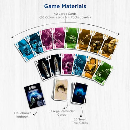 Thames & Kosmos The Crew - Quest for Planet Nine | Card Game | Kennerspiel des Jahres Winner | Cooperative | 3-5 Players | Ages 10+ | Trick-Taking | 50 Levels of Difficulty | Endless Replay