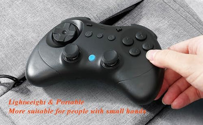 GuliKit Elves 2 Bluetooth Game Controller for Switch/Switch 2 Wake-up,PC & Android, Anti-Drift Hall Effect Joysticks Gamepad,1000Hz Polling Rate, Gyro & Turbo,Protective Cover, Compact for Small Hand - color: NS58-Black