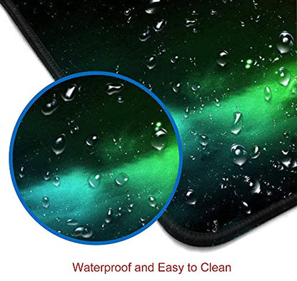 Mouse Pad Gaming, Large Mouse Pads for Desk, Keyboard Mouse Mat Desk Pad, Non-Slip Rubber Base with Stitched Edges Mousepad, 31.5x11.8in Colorful Galaxy - color: 09 Colorful Galaxy