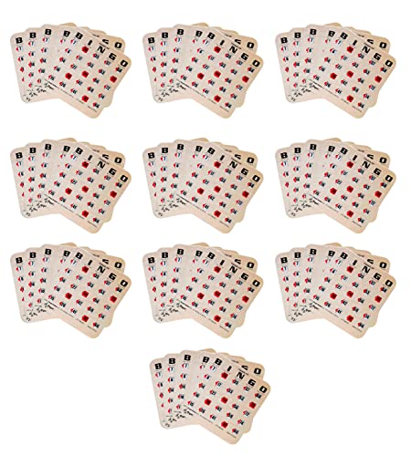 Regal Bingo Bulk Bingo Cards with Sliding Windows - Reusable Large Print Bingo Game Cards for Adults Large Group - 50 Pack, Woodgrain - color: Woodgrain, size: 50 Cards