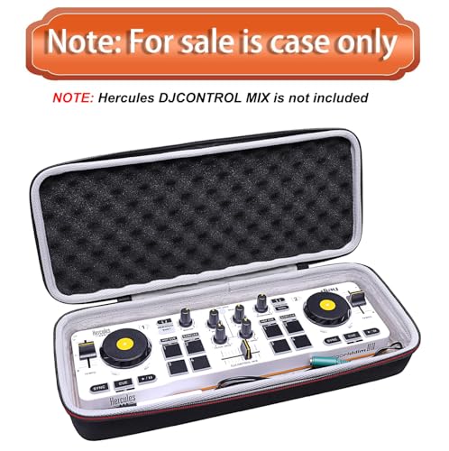LTGEM DJ Controller Case for Hercules DJControl Mix/DJControl Starlight - Hard Storage Travel Protective Carrying Bag (Case Only) - size: Hercules DJControl Mix