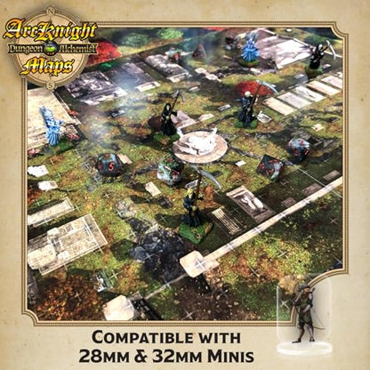 Arcknight The Vale of Adventure Roleplaying D&D Battle Map; 16 Modular RPG Maps in 8 Double-Sided Pages, 1" Square Grid, Modular & Versatile DND Map for ttrpg Gaming - for Dungeons & Dragons - style: Vale Adventure