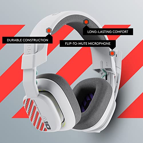 Logitech G Astro A10 Gen 2 Cross-Platform Wired Gaming Headset - White/Xbox | 3.5mm Headphone Jack, 32mm Drivers, Flip-to-Mute Mic, Over-Ear Cup Design - color: White/Xbox Edition