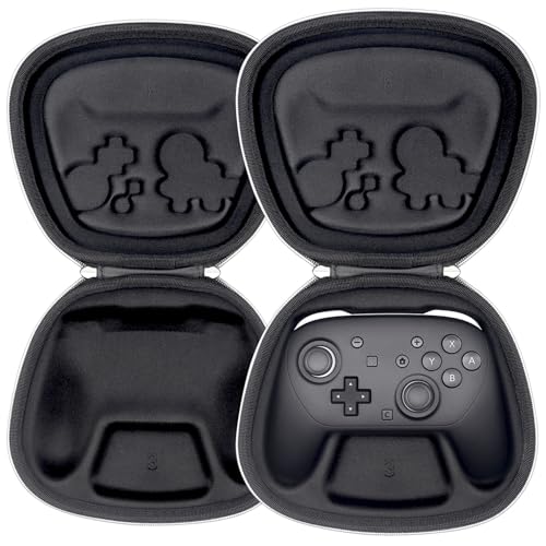 Carrying Case Compatible with Nintendo Switch 2 Pro Controller, Buttons & Joysticks Full Protection, Hard Shell Original Switch Controller Travel Storage Case, Black - color: Black Special Edition