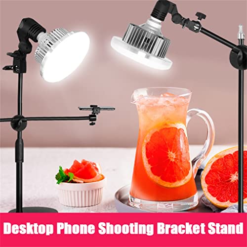 Adjustable 50cm Phone Shooting Bracket Stand with Boom Arm+Super Bright 175W LED Light Photo Studio Kits