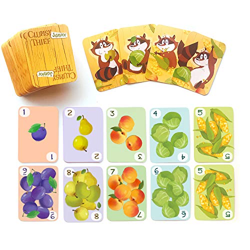 Melon Rind Clumsy Thief Junior Math Card Game, Adding to 10 Fun for Kids Ages 5-7+, Award-Winning Family Game for 2-4 Players, Educational to Develop Math Skills with Confidence - style: Adding to 10