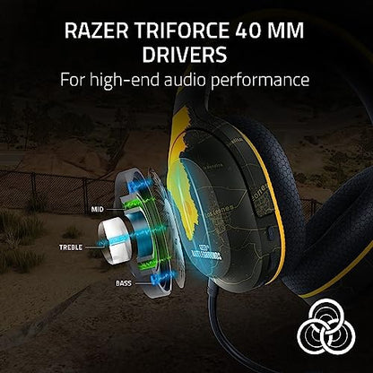 Razer Barracuda X Wireless Gaming & Mobile Headset (PC, PlayStation, Switch, Android, iOS): 2.4GHz Wireless + Bluetooth - Lightweight - 40mm Drivers - Detachable Mic - 50 Hr Battery - PUBG Edition - color: PUBG Edition, size: Standard, style: Barracuda X