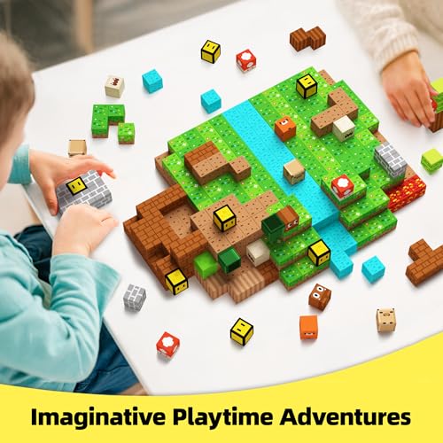 GobiDex Magnetic Blocks Kids Building Toys for Boys Girls 3+, Game-Based Build MagWonder with Magnet Construction Toys, Upgraded STEM Sensory Gift for Birthday (1 inch)