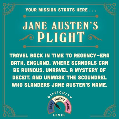 Ridley's Timescape: Jane Austen- Escape Room Game - Travel Back in Time to Help Jane Solve the Crime -Re-Playable and Re-Giftable - Date Night Favorite - 1+ Players for Ages 12+ and 90 Minute Playtime - style: Jane Austen