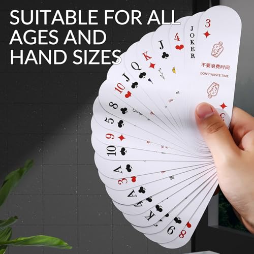 Fun Mini Playing Cards - Narrow Deck of Cards Poker Game, for Travel,Camping and Party with Positive Messages