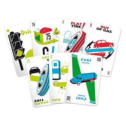 Asmodee Mille Bornes Classic Racing Card Game - Fast-Paced Family Strategy Game for Ages 7+, 2-6 Players, 20 Minute Playtime | Fast-Paced Family Strategy Game for Ages 7+, 2-6 Players, 20 Minute Playtime