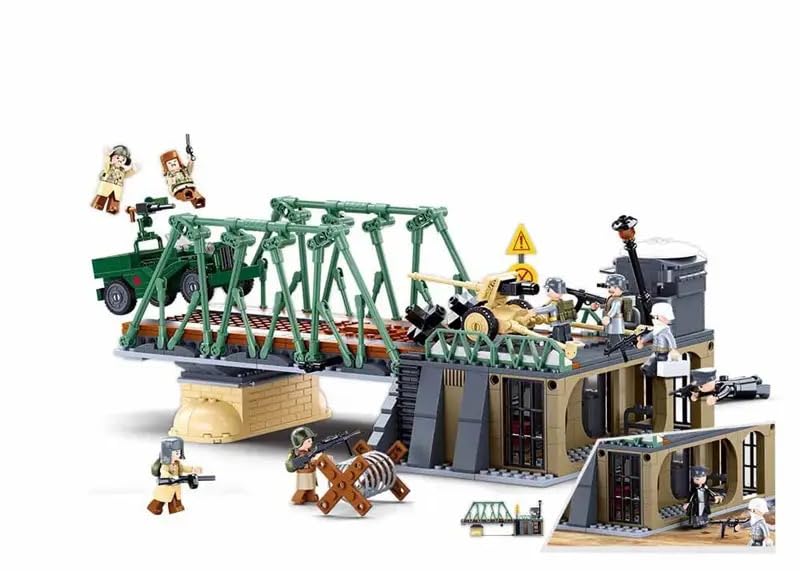 General Jim's Military Brick Building Set - World War 2 Battle of Budapest Building Blocks Model Set for History Enthusiasts for All Building Levels