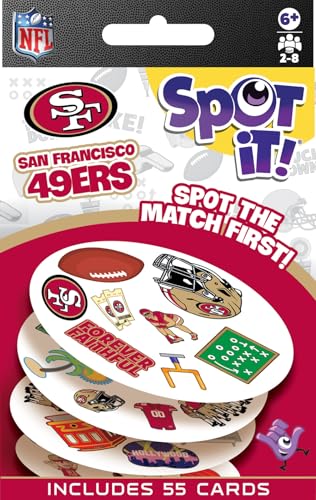 MasterPieces Game Day - NFL San Francisco 49ers Spot It Game for Kids, Adults, and Family - style: San Francisco 49ers
