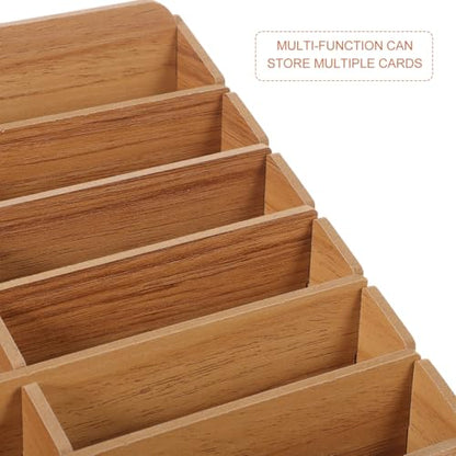 MAGICLULU Portable Multi-Grid Card Sorter Box 12-Compartment Card Storage Organizer Case for Trading Cards Game Supplies 8.66X6.29X5.51 Inches