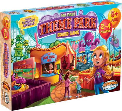 My First Theme Park Board Game for Kids Ages 5+, Build a new Amusement Park | Fun tile-placement strategy, build an exciting new park. Great gift for boys and girls, perfect for family game night.