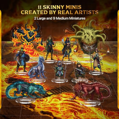 Wondrous One Shot - Super Dungeon Melee Collection, Complete 5e One-Shot Adventure, Miniatures, Adventure Book, Encounter Maps and Item Cards, Gifts for Players & Game Master