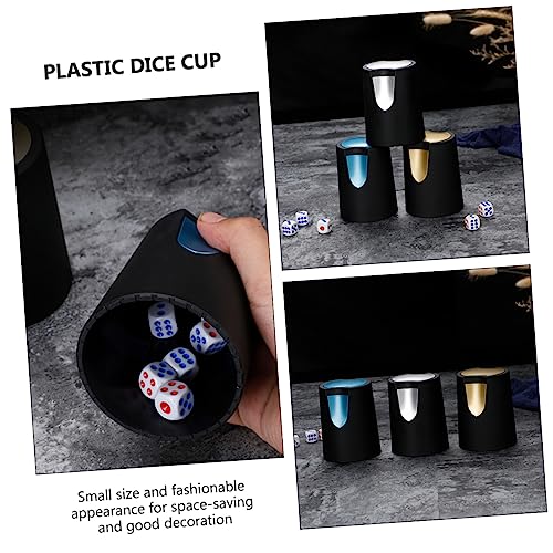 Toyvian 1pc Plastic Dice Cup Compact and Lightweight Shaker for Ktv and Party Games Easy to Clean Stable Dice Rolling Storage Accessory