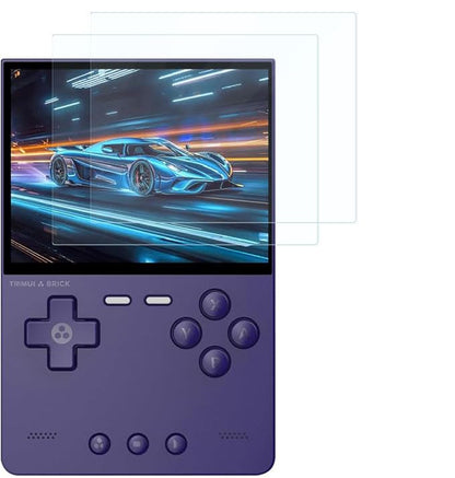 for Trimui Brick Screen Protector, [2 Pack] HD Tempered Glass Film [9H Hardness] [Anti-Scratch] Compatible for Marryoo FINGEREVO WESICH HANHIBR Ampown TRIMUI Brick Retro Handheld Game Console