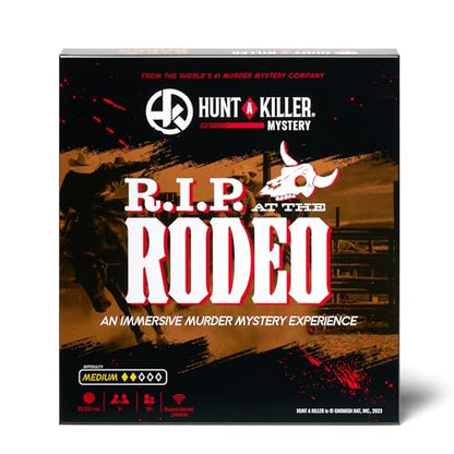 Hunt A Killer: R.I.P at The Rodeo, Solve The Murder of a Rodeo Clown, Mystery Box Game for True Crime Fans, Murder Mystery Game for Adults, Play Detective at Home, Designed for 1+ Players Ages 14+ - style: R.I.P at The Rodeo