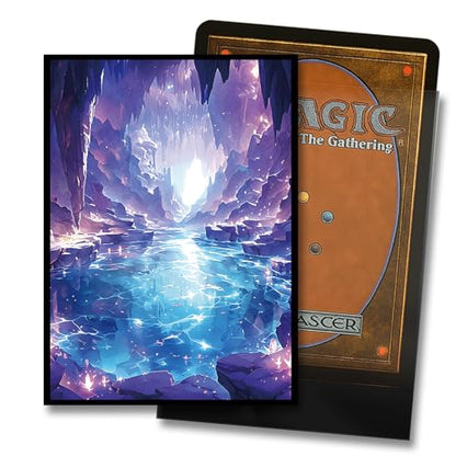 MTG Card Sleeves - Underground Sea(Blue Black) - Fantasy Dual Lands Series - Ultra Clear Front & Matte Finish Back, 100 Count Standard Size TCG Art Sleeves for Magic The Gathering - color: Underground Sea(blue Black)