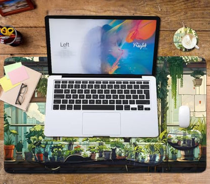 Kawaii Large Mouse Pad, 4 in1 Kawaii Extended Mouse Pad Set Desk Pad Easy Typing for Typing Office Game 35.4 x15.7 in - Cute Cat - color: Cute Cat