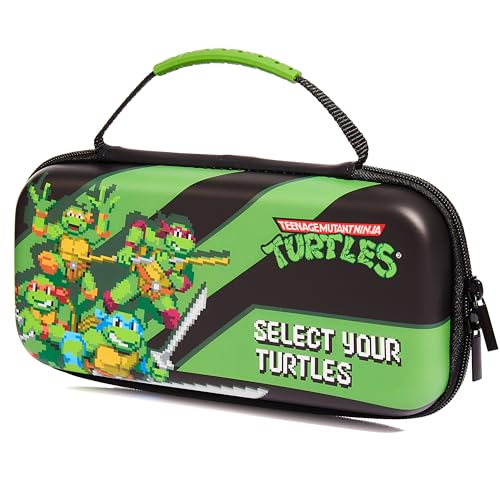 Numskull Teenage Mutant Ninja Turtles Hard Shell Travel Case for Nintendo Switch and OLED Model Console - Fits 10 Games and Switch Accessories - color: TMNT