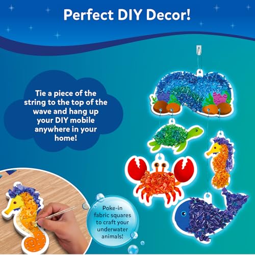 Skillmatics Poke-in Art – Underwater Animals, Mess-Free DIY Wood Craft Kit | Mess-Free Creative Art Kit for Kids, 5 Foam Pieces, DIY Room Decor, Gifts for Girls & Boys Ages 4, 5, 6, 7, 8, 9 - style: 7. Underwater Animals
