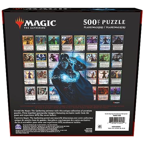 Magic The Gathering, Planeswalkers 500 Piece Puzzle MTG Jigsaw Puzzles 500 Pieces Adult Puzzles 500 Piece Puzzles for Adults & Kids 12+ - color: Planeswalkers 500pc Puzzle