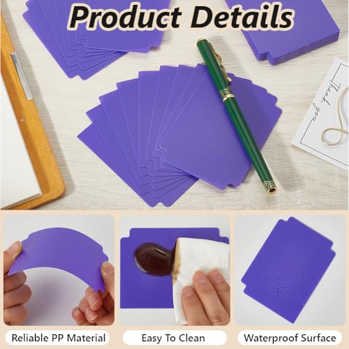 CRASPIRE Trading Card Dividers Purple Card Separator Card Sorting Tray Plastic Card Dividers Board Game Card Separator Card Deck Box Dividers for Game Organizer Storage 40sheets 2.75 x 3.7 Inch - style: 40Pcs Purple