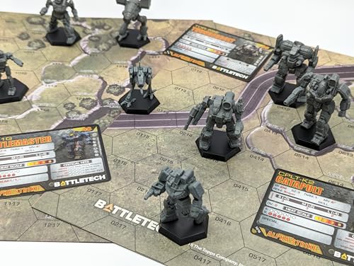 BattleTech A Game of Armored Combat 40th Edition Game by Catalyst Game Labs | Sci Fi Miniatures Wargame Starter Set with Tactical Mech Combat Maps Dice Rulebooks Terrain and RPG Inspired Strategy | Catalyst Game Labs, Box Contains 8 Pre-Assembled Miniatur