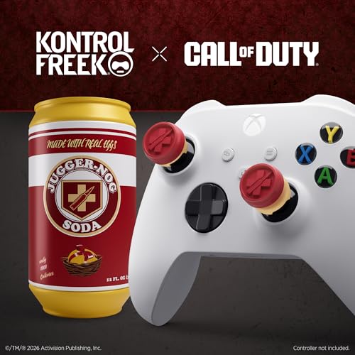 KontrolFreek Call of Duty Jugger-Nog Performance Thumbsticks | for Xbox One (XB1) & Xbox Series X (XBX) Controller | Red and Cream - color: Jugger-Nog Red