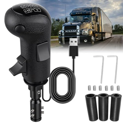 USB Truck Simulator Shifter for PC – 18-Speed ats shifter Compatible with Logi-tech G25/G27/G29/G920 & Thrustmaster TH8A, ETS2 Sim Racing Gear Shift Knob, USB Shifter for american truck simulator Pc