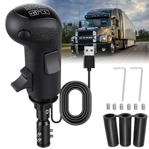 USB Truck Simulator Shifter for PC – 18-Speed ats shifter Compatible with Logi-tech G25/G27/G29/G920 & Thrustmaster TH8A, ETS2 Sim Racing Gear Shift Knob, USB Shifter for american truck simulator Pc