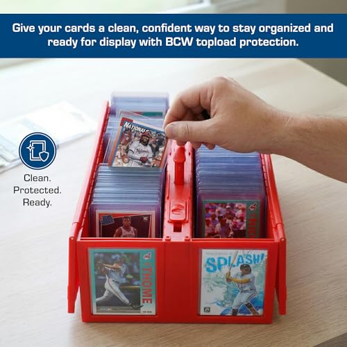 BCW 3x4 Topload Card Holder - Standard - 25ct | Rigid PVC Trading Card Protection for Baseball Cards, Football Cards, and Trading Cards Like Pokémon and MTG | Holds Cards Up to 20pts