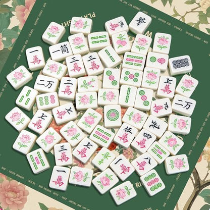 Swallow Mahjong Table Mat, Non-Slip Noise Reduction Mah Jong Mat with Carrying Bag, Game Table Cover for Mahjongs Poker Card, Festival Birthday Gift for Mahjong Lovers, 31x 31In - color: Swallow