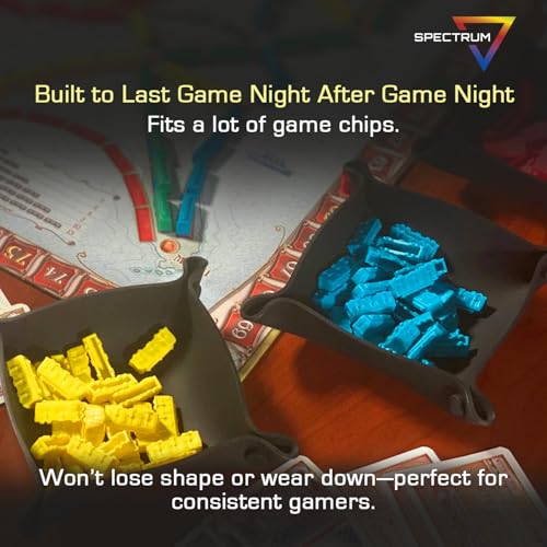 BCW Spectrum Bit Trays - Black Silicone Folding Trays for Board Game Organization - style: Black