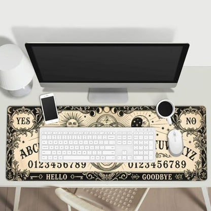 Extended Gaming Mouse Pad, Large Mouse Mat, XL Desk Pad for Keyboard and Mouse, Non-Slip Rubber Base & Stitched Edges for Gamer Office 31.5x11.8 in - color: 19