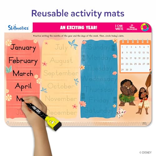 Skillmatics I Can Write Disney Princess - Reusable Preschool Learning Activities, Educational Toys & Games, Handwriting Aid, Back to School, Screen-Free Fun, Gift for Students, Kids, Toddlers Ages 3-6 - style: 2. I Can Write Disney Princess