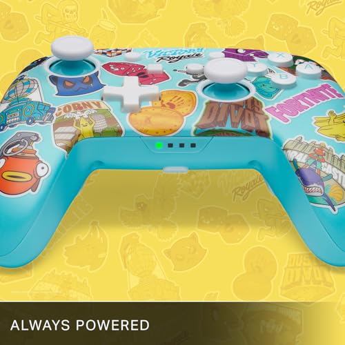 PowerA Enhanced Wireless Controller for Nintendo Switch/Switch 2 / Switch Lite/OLED Model - Fortnite Sticker Mania - Gamepad, game controller, Officially Licensed - color: Fortnite Sticker Mania