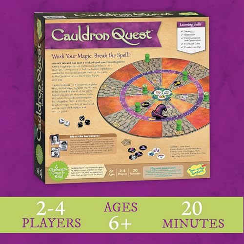 Peaceable Kingdom Cauldron Quest Cooperative Potions and Spells Game for Kids