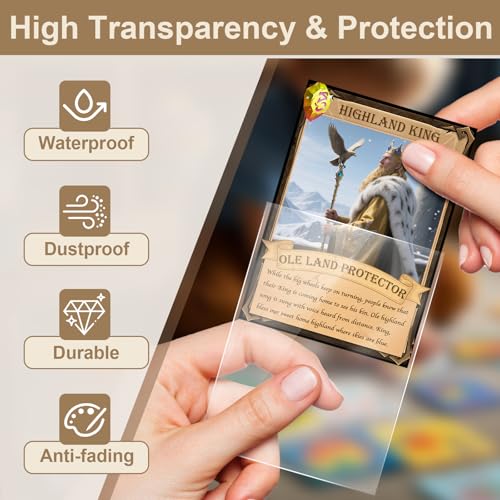 10000 Count MTG Card Sleeves Top Loaders for Trading Cards, Clear Baseball Card Sleeve, Soft Penny Card Sleeves Protectors Fits MTG Cards, Sports Cards, Game Cards - color: 10000p