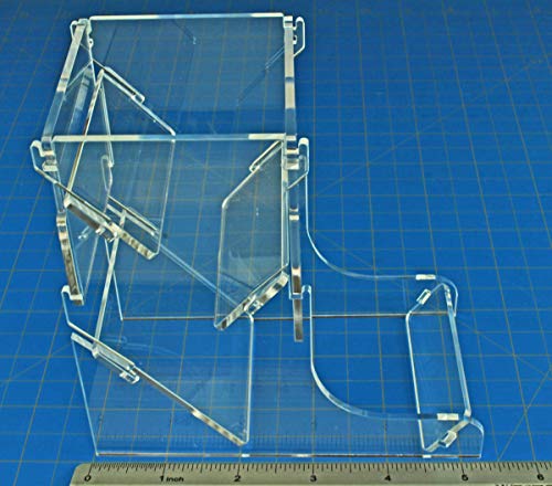 LITKO Dice Tower | TTRPG & Board Games | Green | Contains rolls, no dice off the table | Fits 16-25mm D6 & polyhedral sets | 5in tall | Laser-cut acrylic | Assembly required - color: Green